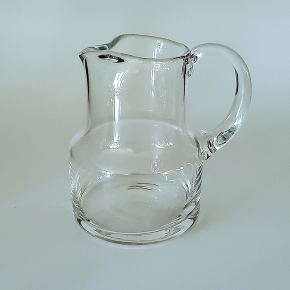 (ONLY SOLD IN BUNDLE of 2 ITEMS or More) 9oz Handcrafted Thick Glass Pitcher - Picture 2 of 8